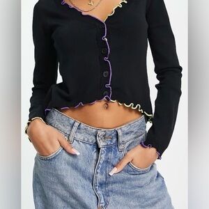 Urban Revivo v neck long (M) Ptp16”-18”) (R$89)